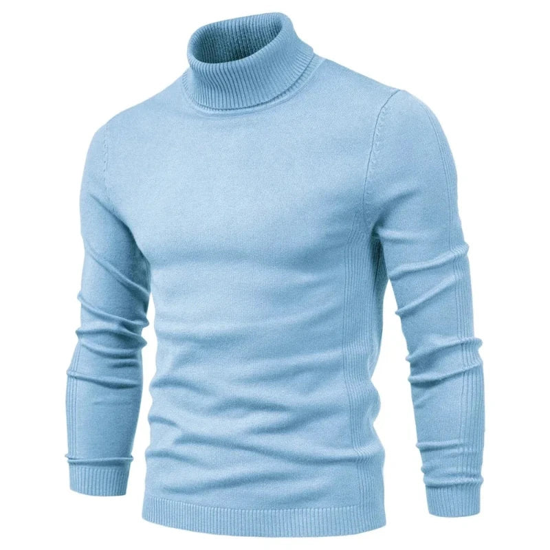 Herres Turtleneck Genser i Klassisk Stil