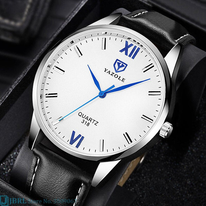 Elegant Kvarts Herreklokke med Reim