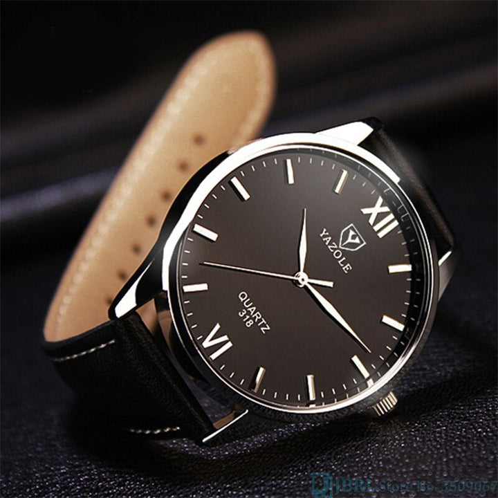 Elegant Kvarts Herreklokke med Reim