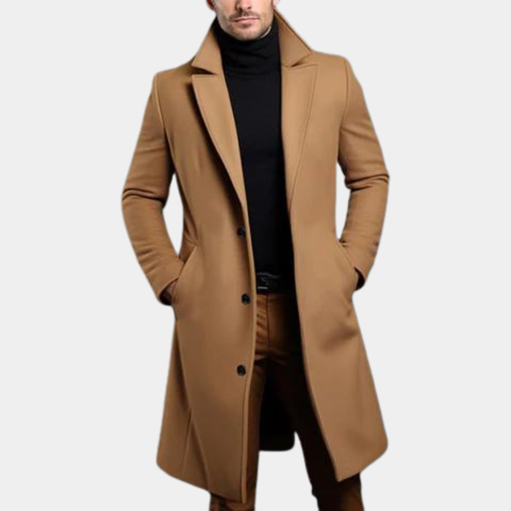 Herre Lang Frakk – Elegant Stil for Enhver Anledning