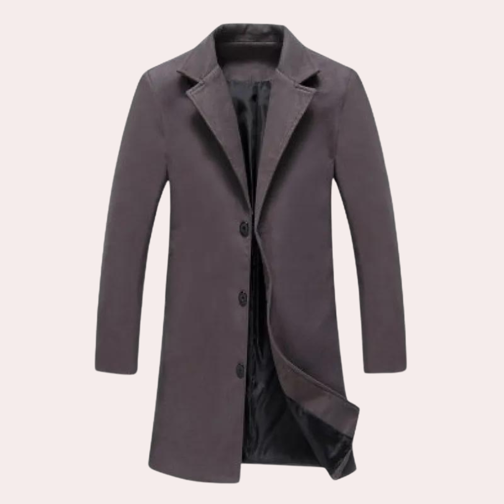 Herre Lang Frakk – Elegant Stil for Enhver Anledning