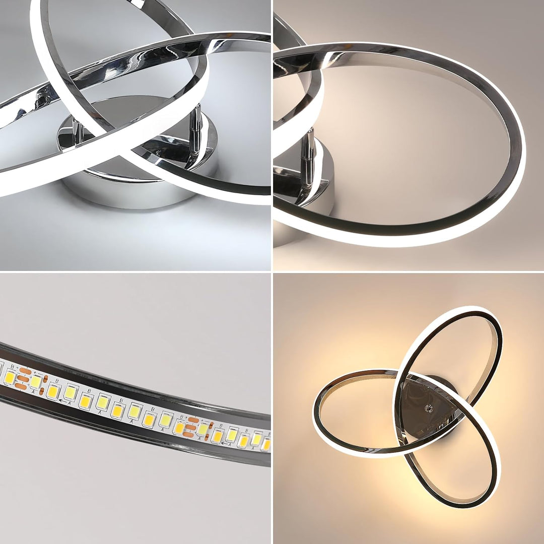 Elegant LED-taklampe | Moderne Blomsterdesign for Stuen