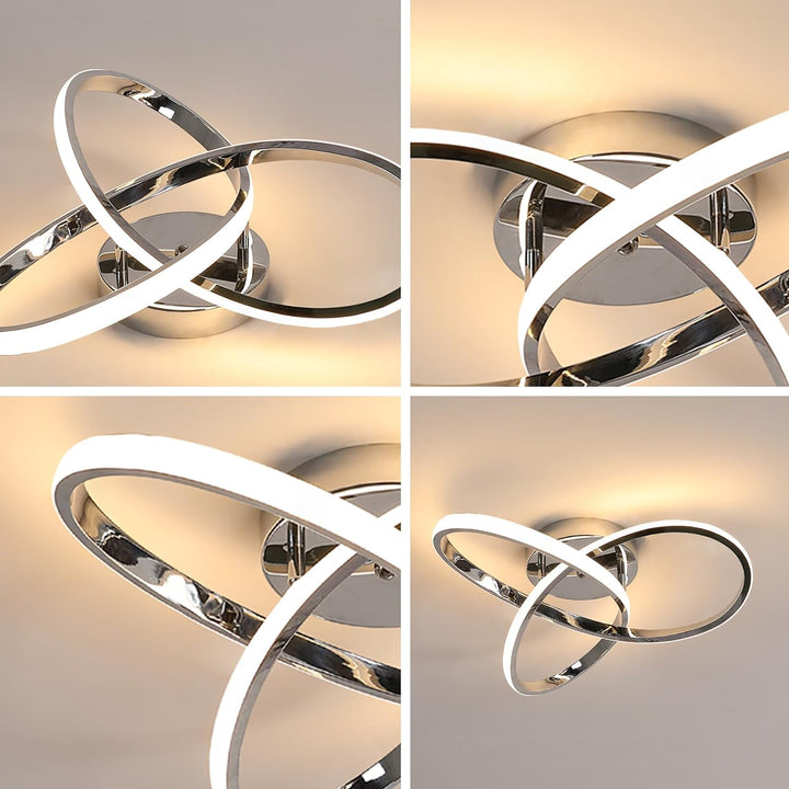 Elegant LED-taklampe | Moderne Blomsterdesign for Stuen