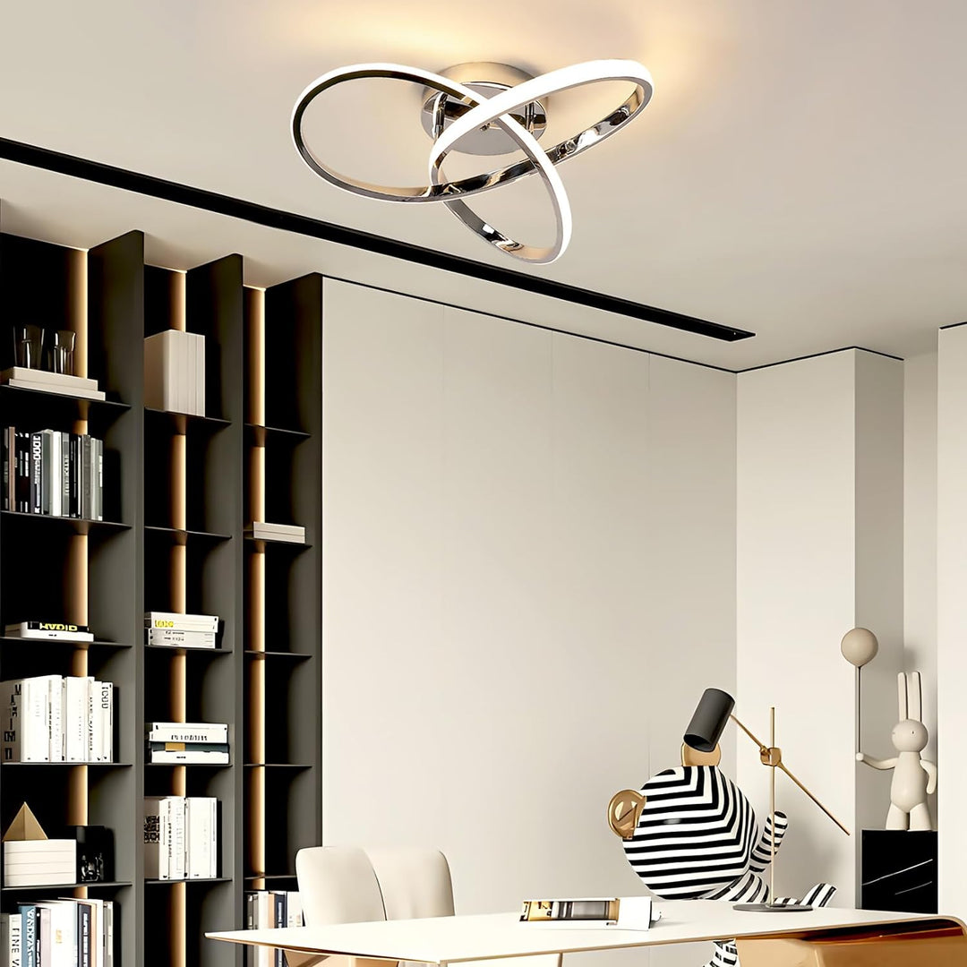 Elegant LED-taklampe | Moderne Blomsterdesign for Stuen