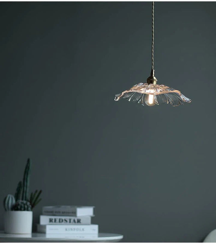 Elegant Lotusglasslampe – Skap Magisk Atmosfære Hjemme