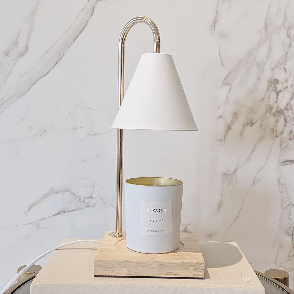 Elegant Lysvarmer med Gull – Hvit og Lyseblå