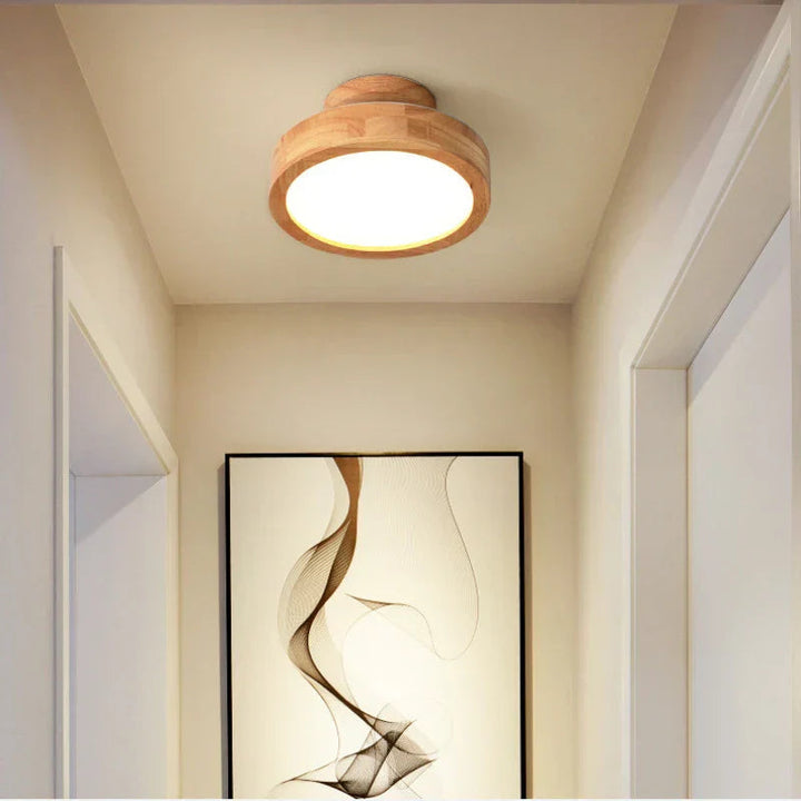 Elegant Rund Taklampe i Skandinavisk Stil for Et Hjem Fullt av Varme