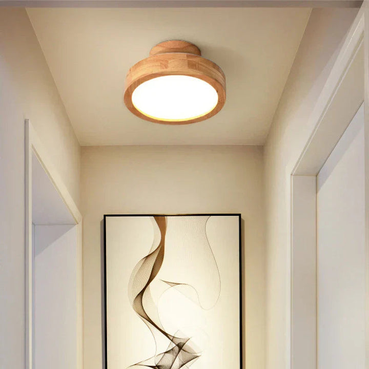 Elegant Rund Taklampe i Skandinavisk Stil for Et Hjem Fullt av Varme