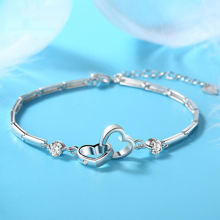 Sjelesøster Hjerte Armbånd - Glitrende Evig Kjærlighet