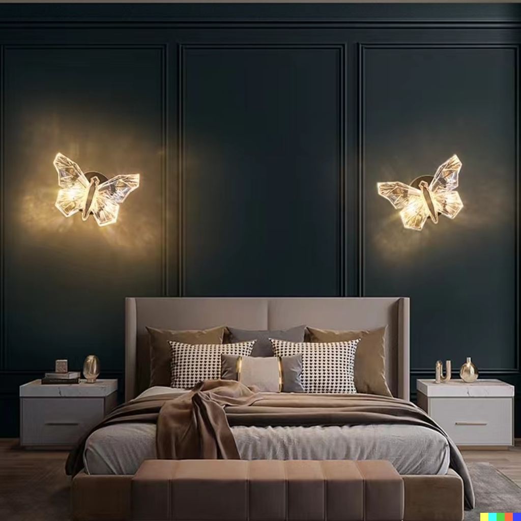 Elegant Sommerfugl LED Vegglampe – Skap Magisk Stemning