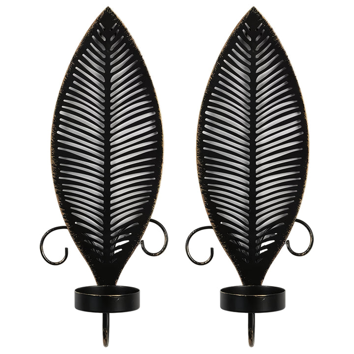 Elegant Vegglampe med Bladdesign for Stilig Interiør