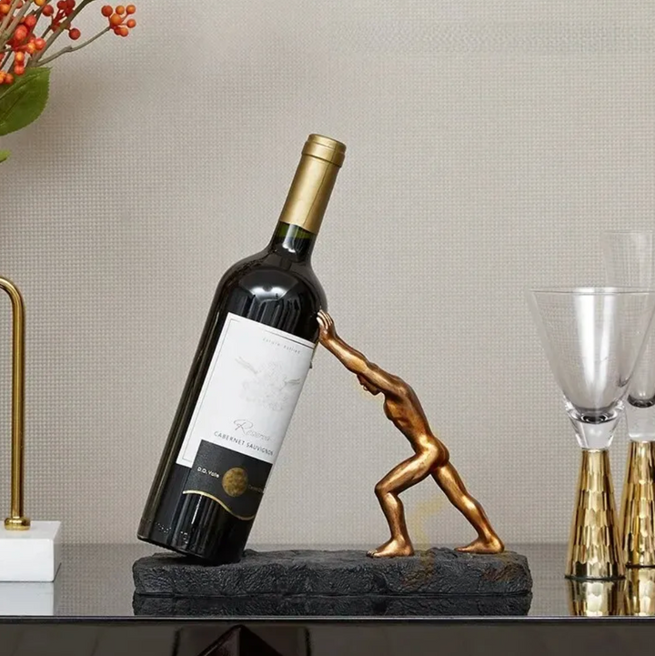 Elegant Vinflaskeholder – Unik Design for Stilfull Servering