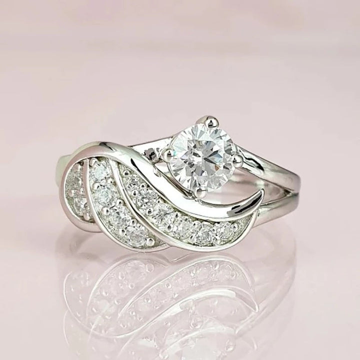 Kvinner Englens Omfavnelse Ring med Cubic Zirconia