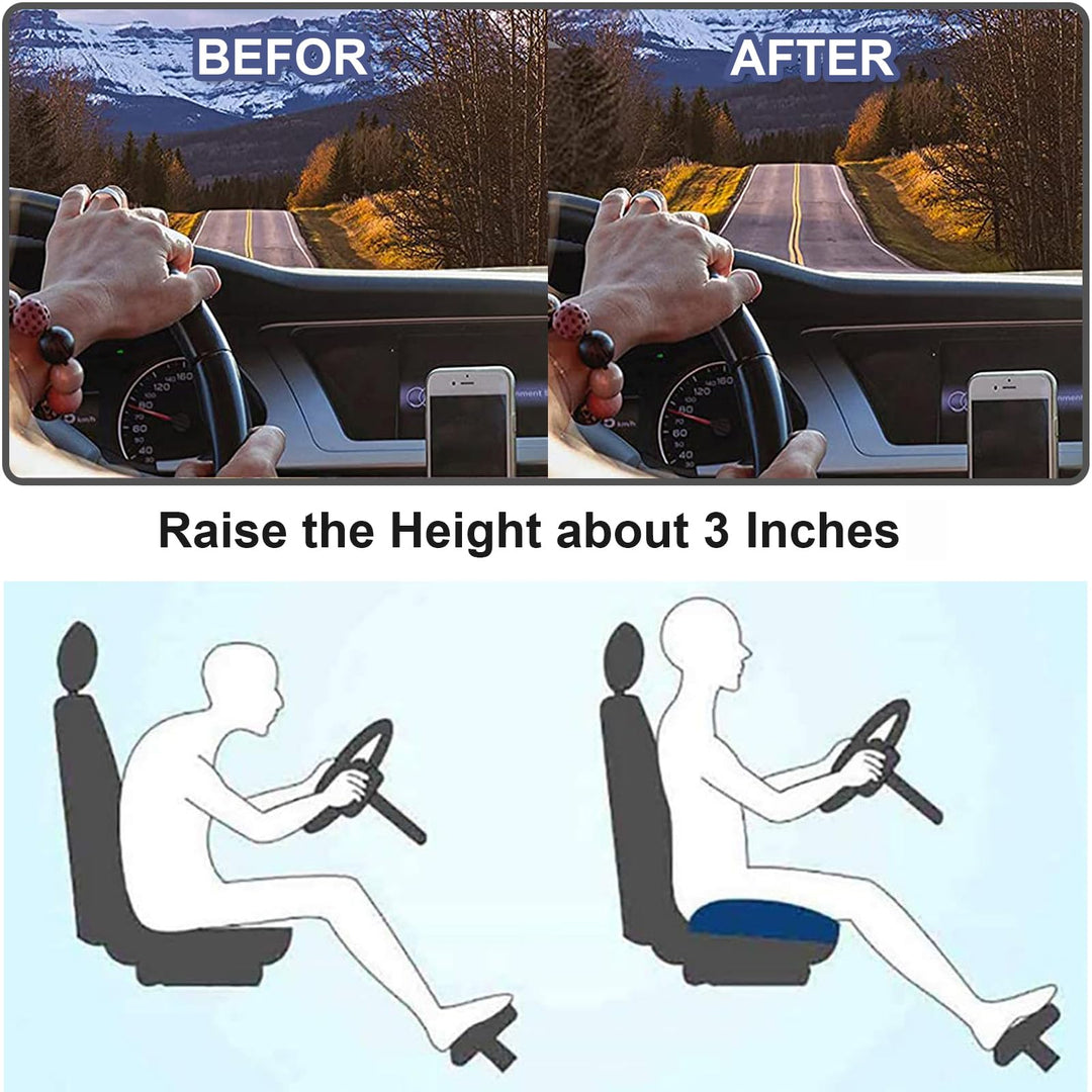 Unisex Ergonomisk Bilsetepute for Optimal Kjørekomfort