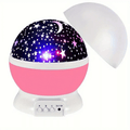 Barnas Fargerike Stjerneprojektor Nattlampe med USB-lading