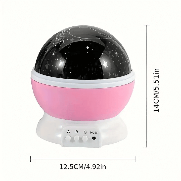 Barnas Fargerike Stjerneprojektor Nattlampe med USB-lading
