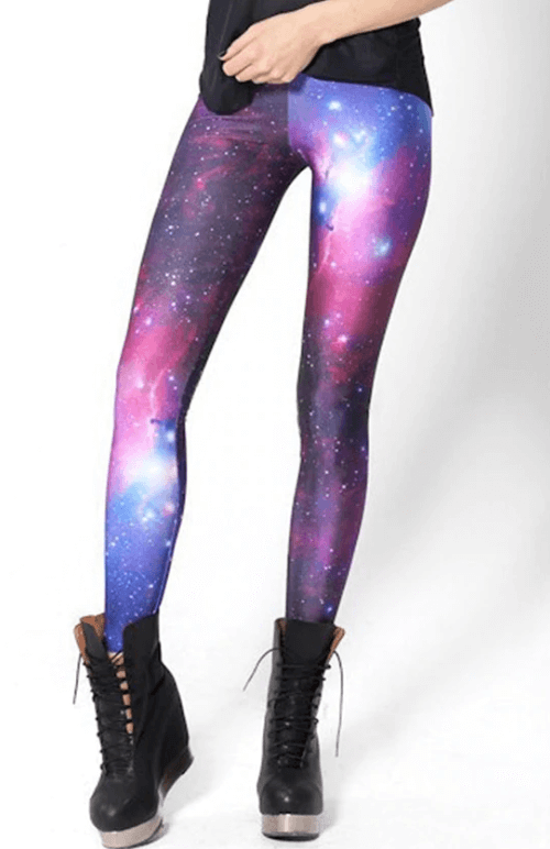 Dame 3D Galaxy Leggings – Utforsk Kosmisk Stil