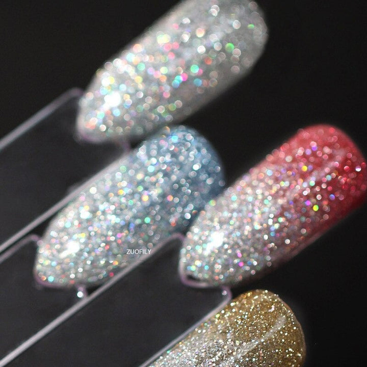 Glitrende Refleks Gel Neglelakk for Trendy Negler