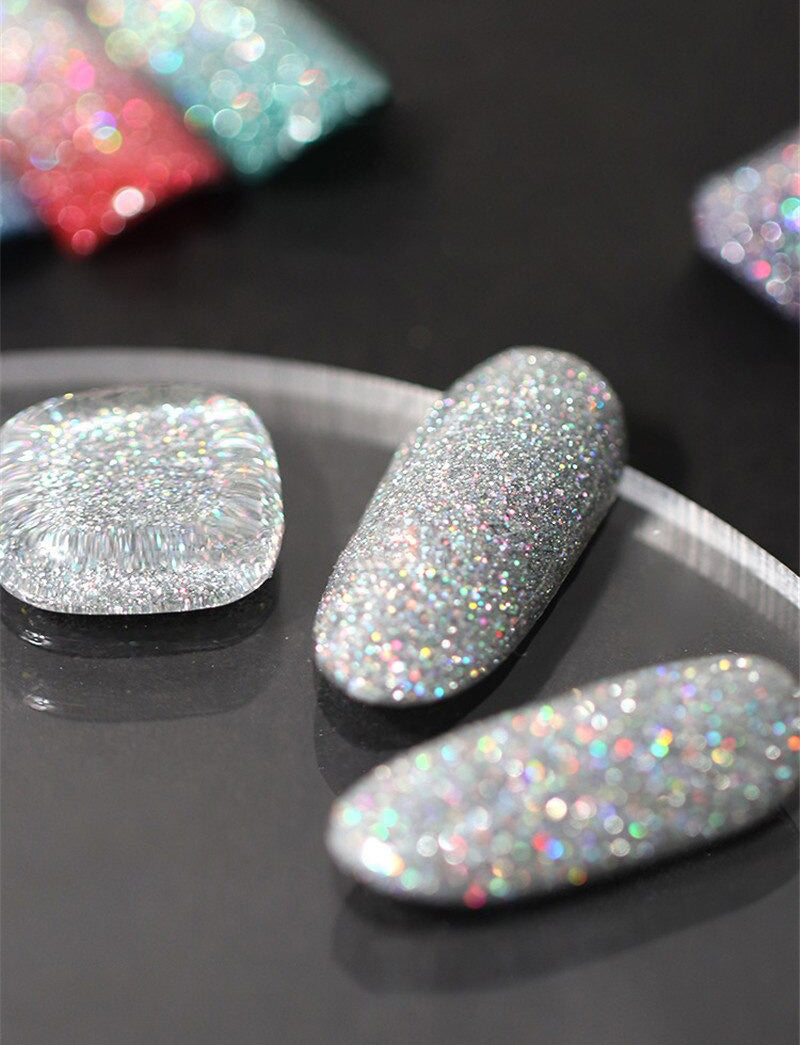 Glitrende Refleks Gel Neglelakk for Trendy Negler