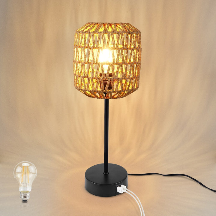 Bordlampe med Berøringskontroll og USB-lading for Hjemmet