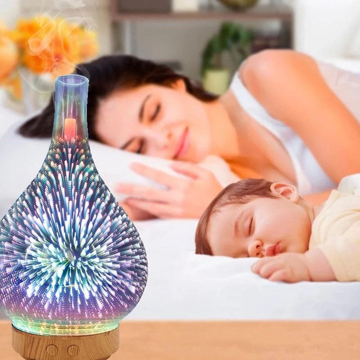 Unisex Fyrverkeri Luftfukter med 3D-Glass