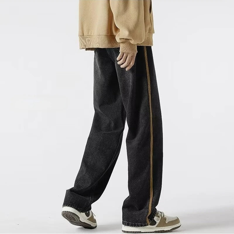 Herre Oversized Jeans med Elastisk Midje – Maksimal Komfort og Stil