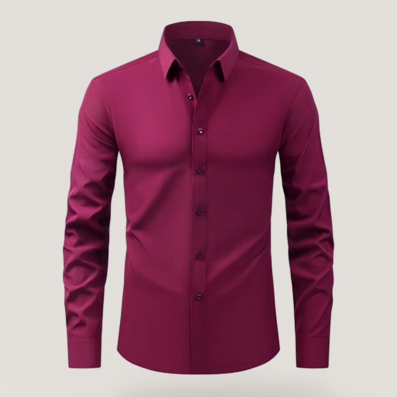 Herre Slim-Fit Skjorte – Komfortabel &amp; Rynkefri