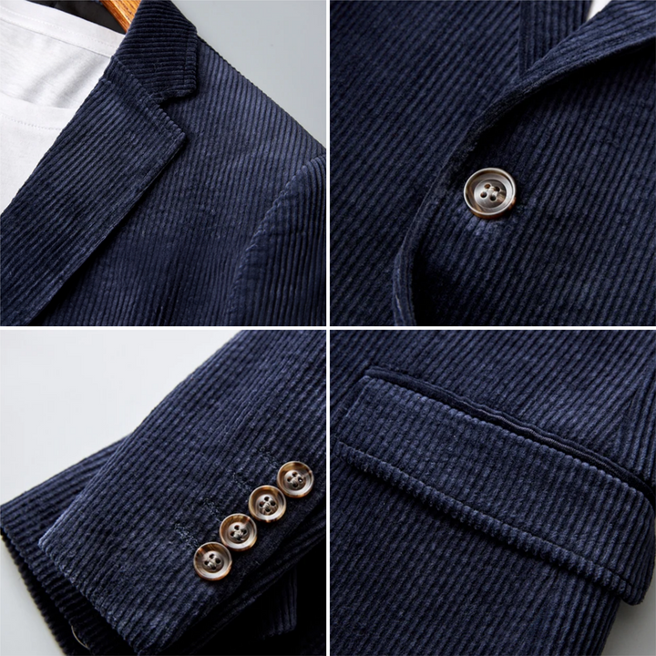 Herre Blazer Slank Passform for Høst og Vinter