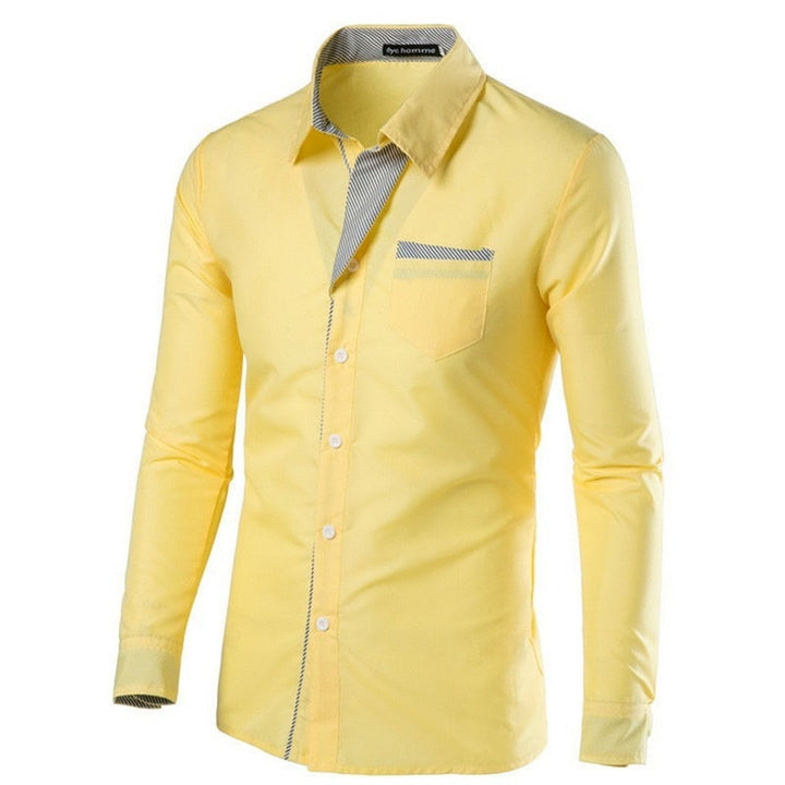 T-skjorte for menn, slim fit, langermet