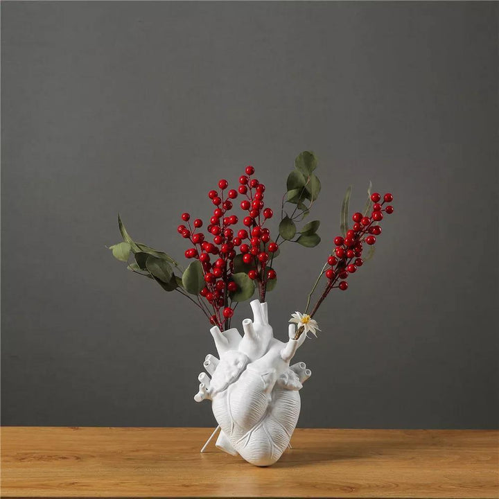 Hjerteformet Vase for Innendørs Dekorasjon