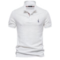 Herrer Poloshirt - Pustende Piqué | Ståkrage