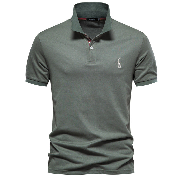 Herrer Poloshirt - Pustende Piqué | Ståkrage