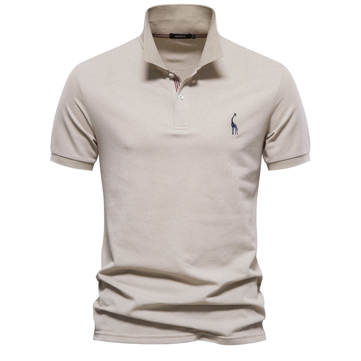 Herrer Poloshirt - Pustende Piqué | Ståkrage