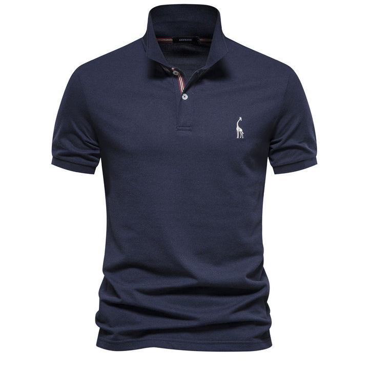 Herrer Poloshirt - Pustende Piqué | Ståkrage