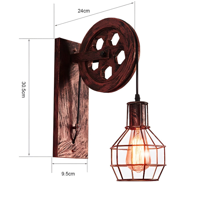 Industriell LED Vegglampe for Stue | Moderne Designbelysning