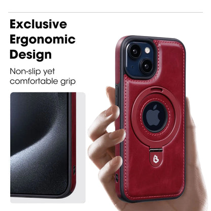iPhone-deksel med Magnetisk Stativ og Qi-kompatibilitet
