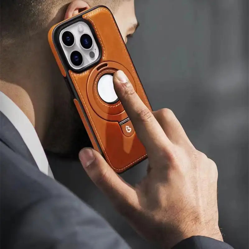 iPhone-deksel med Magnetisk Stativ og Qi-kompatibilitet