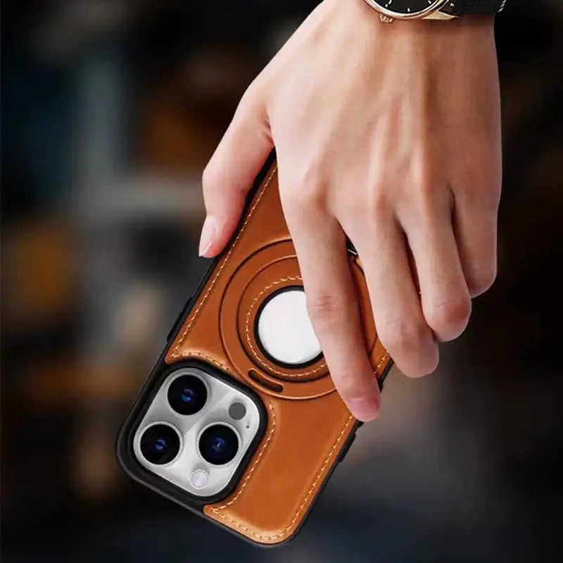iPhone-deksel med Magnetisk Stativ og Qi-kompatibilitet
