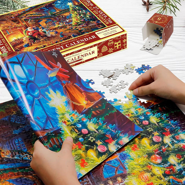Julepuslespill Adventskalender - 24 Dagers Nedtelling