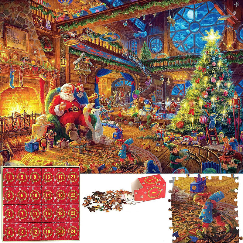 Julepuslespill Adventskalender - 24 Dagers Nedtelling