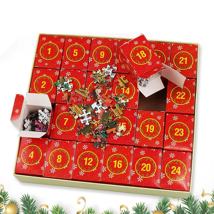 Julepuslespill Adventskalender - 24 Dagers Nedtelling