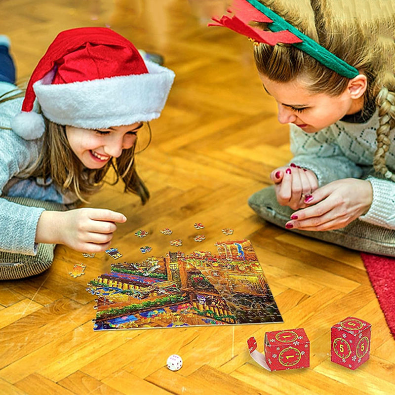 Julepuslespill Adventskalender - 24 Dagers Nedtelling