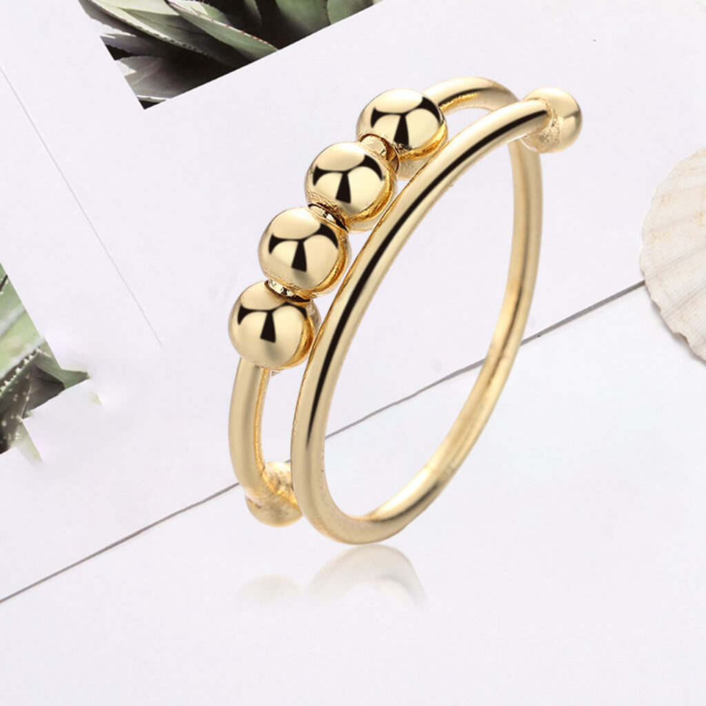 Kvinners Justerbar Anti-Stress Fidget-Ring