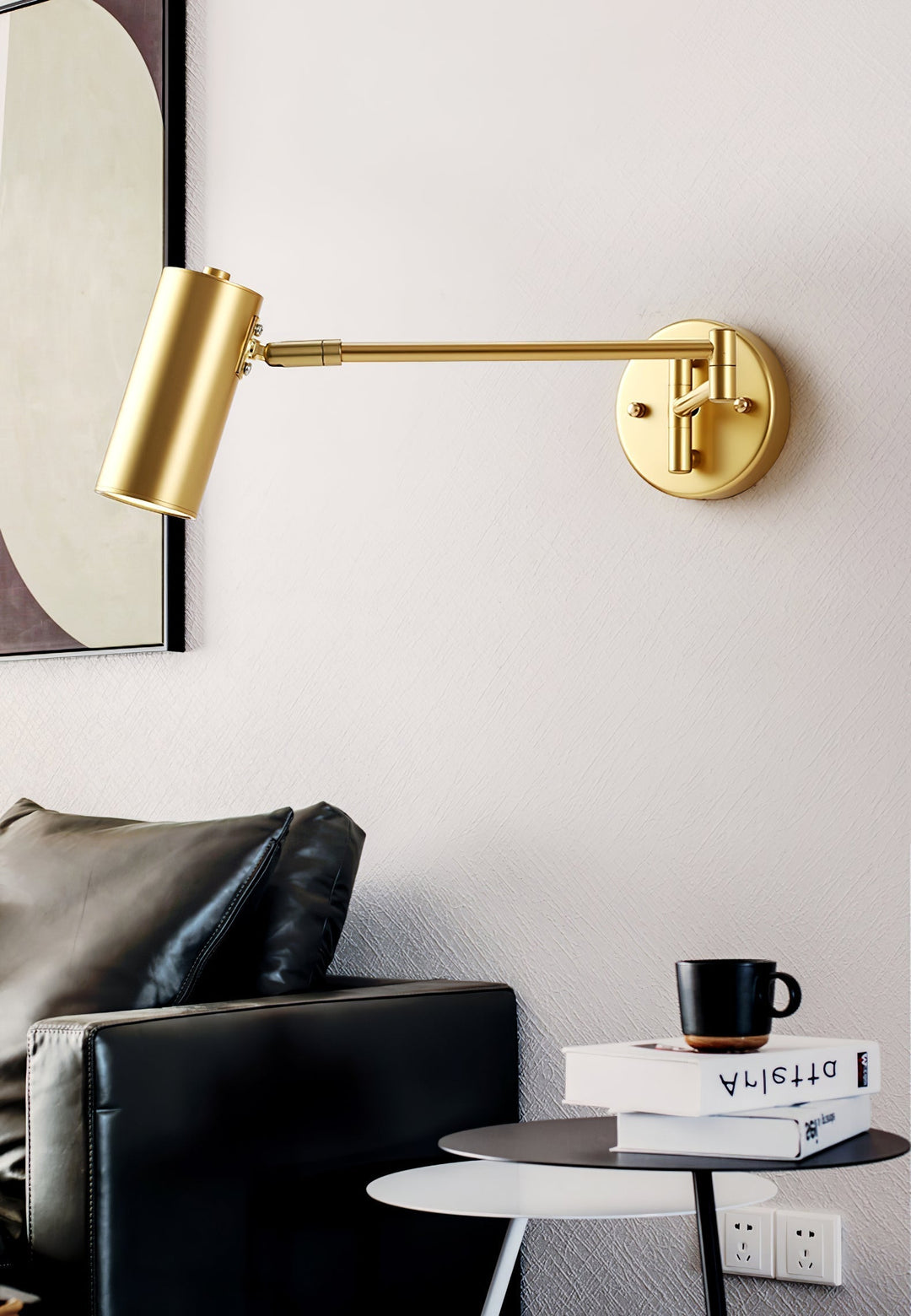 Svingarm Vegglampe | Justerbar LED Vegglampe i Metall