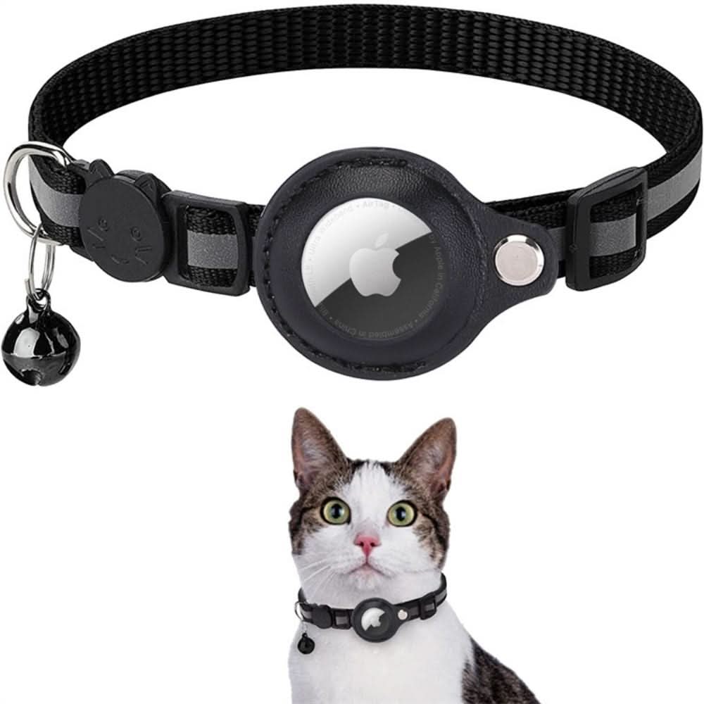 Katt Halsbånd med GPS Sporing og Refleks, Justerbart