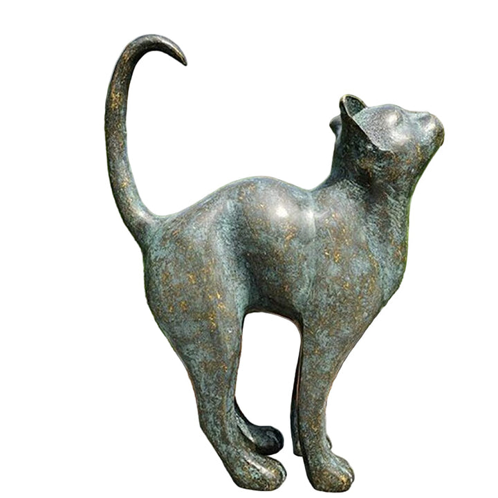 Unisex Kattestatue til Hage – Sjarmerende Utendørsdekorasjon
