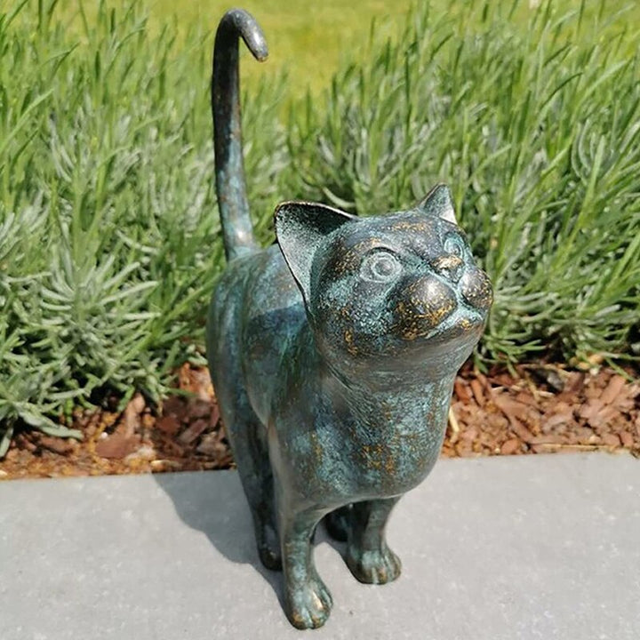 Unisex Kattestatue til Hage – Sjarmerende Utendørsdekorasjon