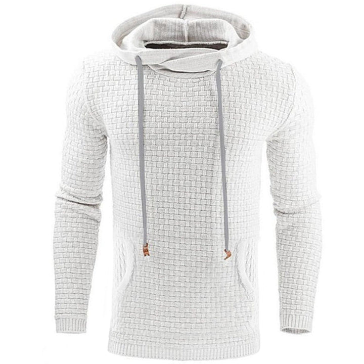 Allsidig Herre Hoodie med Praktisk Frontlomme for Hverdagskomfort