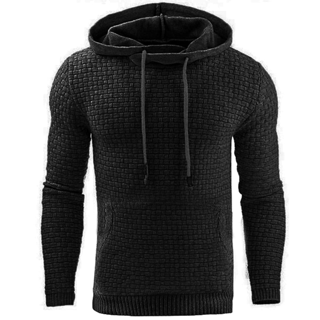 Allsidig Herre Hoodie med Praktisk Frontlomme for Hverdagskomfort