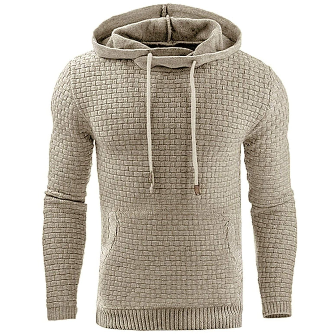 Allsidig Herre Hoodie med Praktisk Frontlomme for Hverdagskomfort